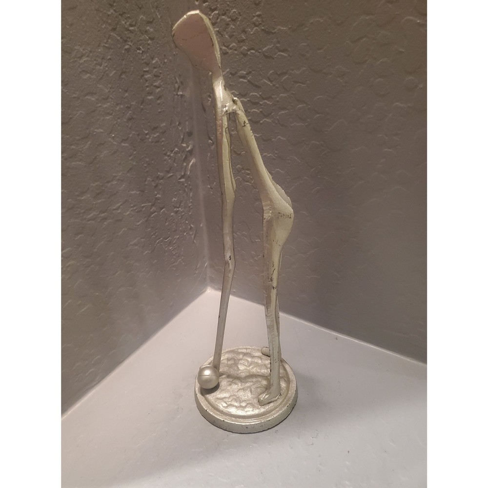 15 12 " cast iron golfer sculpture
